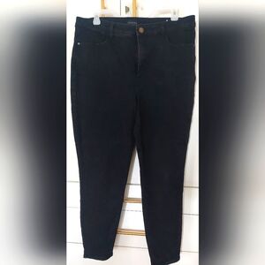 Talbots size 14 jegging black,  ankle length
